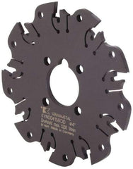 Kennametal - Arbor Hole Connection, 0.164" Cutting Width, 1-1/16" Depth of Cut, 4" Cutter Diam, 1" Hole Diam, 9 Tooth Indexable Slotting Cutter - KVNS Toolholder, OD 4158.. Insert - Benchmark Tooling