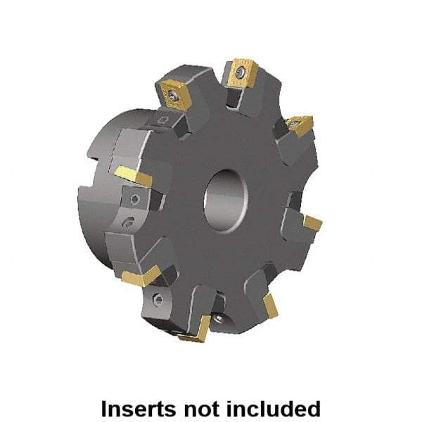 Kennametal - Shell Mount Connection, 0.359" Cutting Width, 1.709" Depth of Cut, 160mm Cutter Diam, 1.5748" Hole Diam, 10 Tooth Indexable Slotting Cutter - KSSM Toolholder, SP.T 10T3.. Insert, Right Hand Cutting Direction - Benchmark Tooling