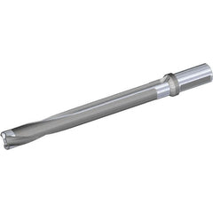 Kennametal - Series KSEM Plus, Head Connection FDS28, 8xD, 1-1/2" Shank Diam, Drill Body - SSF Toolholder, 26.49mm Nose Diam, 378.26mm OAL, 283.01mm Drill Body Length, 226.01mm Flute Length, Weldon Flat Shank, Through Coolant - Benchmark Tooling