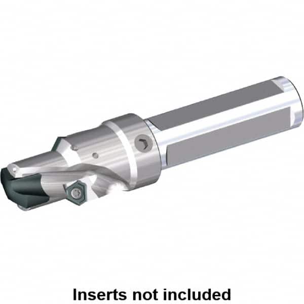 Kennametal - 15.88 to 18mm Diam, 1xD, 18mm Max Depth, 3/4" Shank Diam, 107.95mm OAL, Replaceable Tip Drill - KSEM0625, TPGX 1102ZPR Insert, 1 Seat Size, KSEM Toolholder, Series KSEM Chamfer - Benchmark Tooling