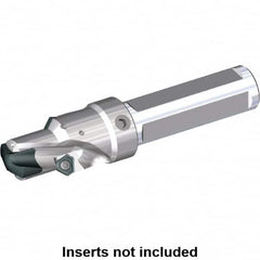 Kennametal - 15.88 to 18mm Diam, 1xD, 18mm Max Depth, 3/4" Shank Diam, 107.95mm OAL, Replaceable Tip Drill - KSEM0625, TPGX 1102ZPR Insert, 1 Seat Size, KSEM Toolholder, Series KSEM Chamfer - Benchmark Tooling
