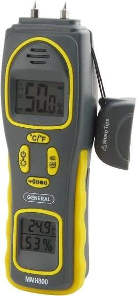 General - 32 to 140°F Operating Temp, Moisture Meter - Accurate to ±3% - Benchmark Tooling