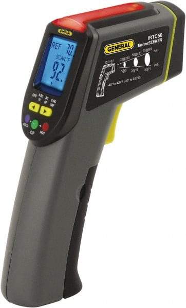 General - -40 to 220°C (-40 to 428°F) Infrared Thermometer - 8:1 Distance to Spot Ratio - Benchmark Tooling