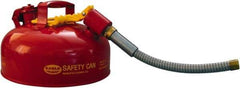 Eagle - 1 Gal Steel Type II Safety Can - 7-1/4" High x 11-1/4" Diam, Red - Benchmark Tooling