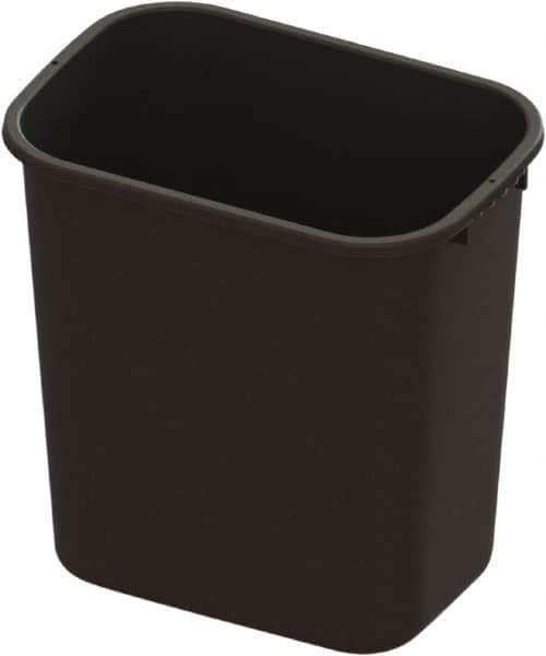 O-Cedar - 28 Qt Black Rectangle Trash Can - Plastic, 15" High x 15.07" Long x 10.4" Wide - Benchmark Tooling