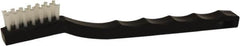 O-Cedar - 1/2" Bristle Length, Nylon Cleaning & Finishing Brush - 1" Wide Head, 7" OAL, Black, Plastic Block - Benchmark Tooling