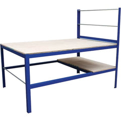 Vestil - 48 Wide x 72" Deep x 34" High, Wood Packaging Table - Fixed Legs - Benchmark Tooling