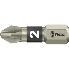 Wera - #1 Pozidriv Screwdriver Bit - 1" OAL - Benchmark Tooling