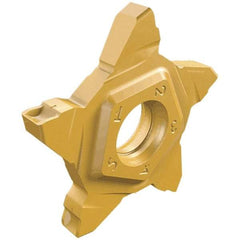 Iscar - 24N300PENTA C Grade IC908, 3mm Cutting Width Carbide Grooving Insert - 6.2mm Max Depth of Cut, 0.4mm Corner Radius, TiAlN Finish - Benchmark Tooling