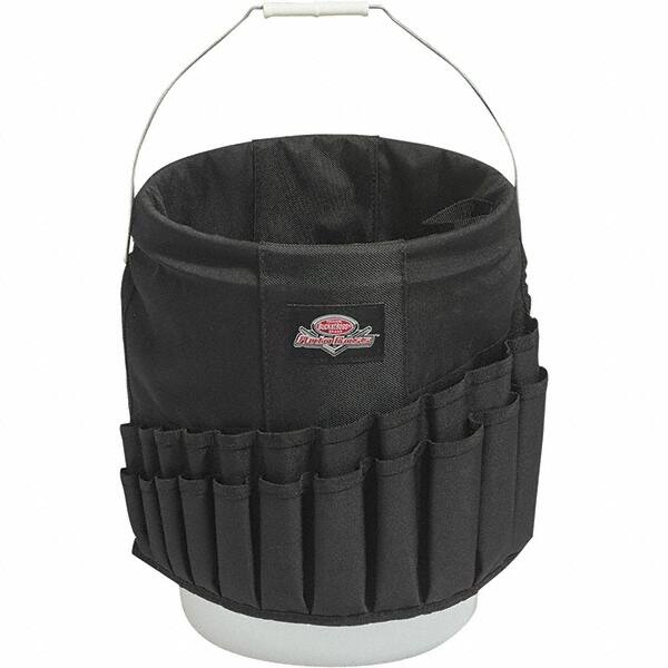 Bucket Boss - 44 Pocket General Purpose Holster - Polyester, Black, 11" Wide x 11" High - Benchmark Tooling