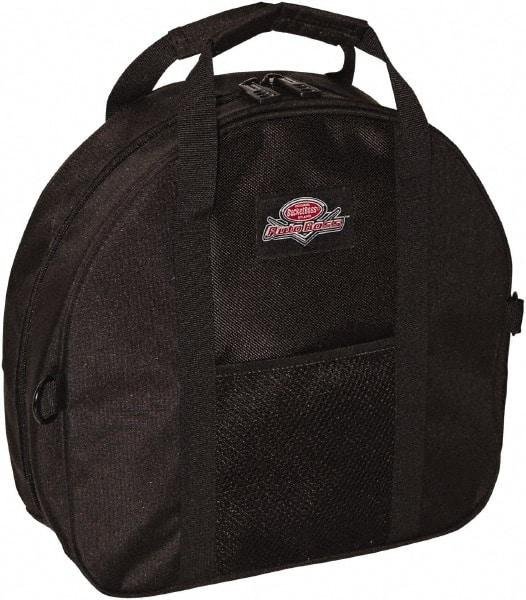 Bucket Boss - 2 Pocket Black Polyester Cable & Tool Bag - 4-13/64" Wide x 14-1/2" Deep x 13-51/64" High - Benchmark Tooling