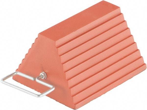 Vestil - 9-1/4" Wide x 6" High x 8" Deep, Rubber Wheel Chock - Benchmark Tooling