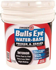 Rust-Oleum - 5 Gal White Water-Based Acrylic Enamel Primer - 1000 Sq Ft Coverage, <100 gL Content, Quick Drying, Interior/Exterior - Benchmark Tooling