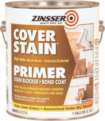 Rust-Oleum - 1 Gal White Alkyd Primer - 300 to 400 Sq Ft Coverage, <100 gL Content, Quick Drying, Interior/Exterior - Benchmark Tooling