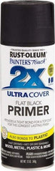 Rust-Oleum - 12 oz Black Aerosol Primer - 10 to 12 Sq Ft Coverage, Interior/Exterior - Benchmark Tooling