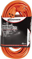 innovera - 50', 14/2 Gauge/Conductors, Orange Indoor & Outdoor Extension Cord - 1 Receptacle, 13 Amps, NEMA 5-15R - Benchmark Tooling