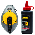 STANLEY® FATMAX® Aluminum Chalk Line Reel with 4 oz. Red Chalk - Benchmark Tooling
