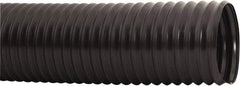 Hi-Tech Duravent - 3-1/2" ID, 1.5 Hg Vac Rating, 1 psi, PVC Vacuum & Duct Hose - 50' Long, Black, 1.18" Bend Radius, -20 to 165°F - Benchmark Tooling