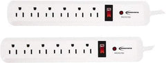 innovera - 6 Outlets, 120 Volts, 15 Amps, 4' Cord, Surge Power Outlet Strip - Floor Mount, 5-15R NEMA Configuration - Benchmark Tooling