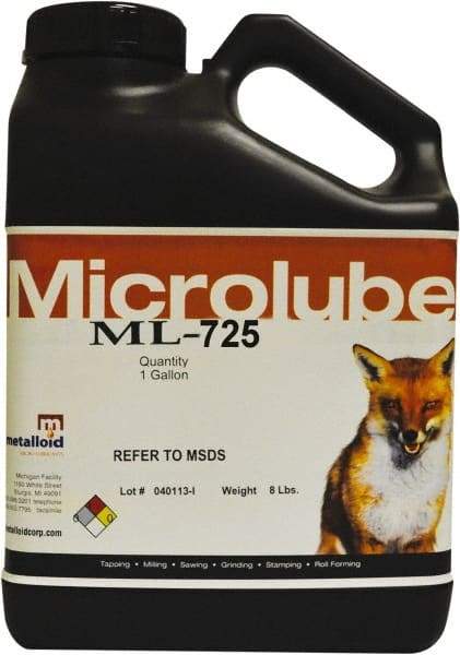 Metalloid - Microlubricant ML-725, 55 Gal Drum Cutting & Sawing Fluid - Straight Oil - Benchmark Tooling