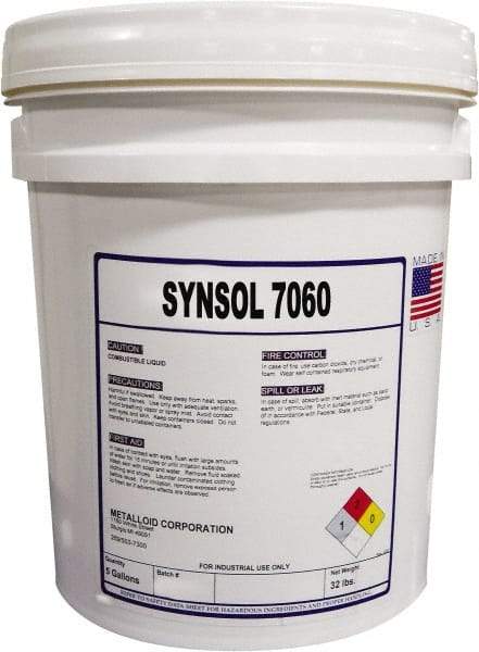 Metalloid - SynSol 7060, 5 Gal Pail Cutting Fluid - Semisynthetic - Benchmark Tooling