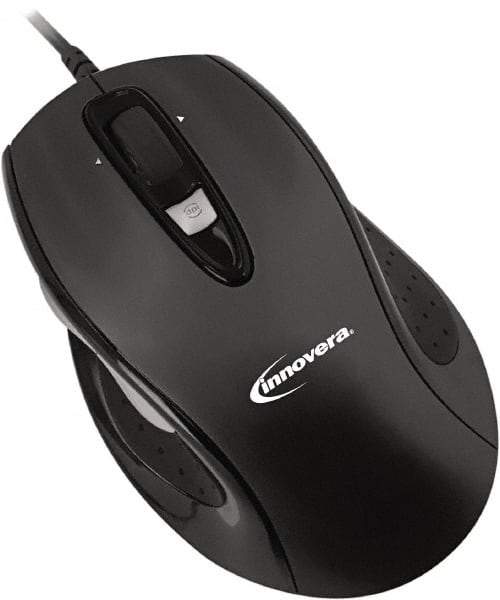 innovera - Black Mouse - Use with Mac OS X 10.4-10.7, Windows 98SE, Windows 2000, Windows XP, Windows Vista, 7 - Benchmark Tooling