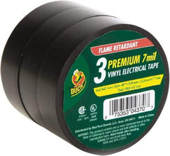 Duck - 3/4" x 50', Black Rubber Electrical Tape - 7 mil Thick - Benchmark Tooling