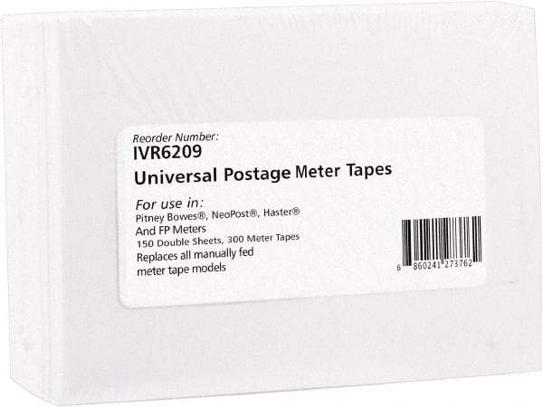 innovera - 5-1/4" Long, White Postage Label - For Pitney Bowes DM100i, DM200L, E700, E707, K700, Mailstation, P700 - Benchmark Tooling