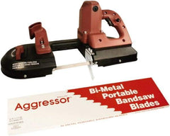 Disston - 3' 8-7/8" Long x 0.02" Thick, 18 Teeth per Inch, Portable Band Saw Blade - Bi-Metal Blade, High Speed Steel Teeth, Toothed Edge - Benchmark Tooling