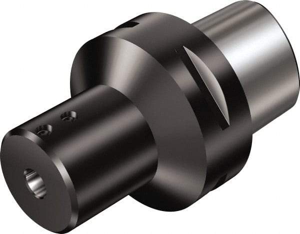 Sandvik Coromant - C8;25 System Size, Modular Tool Holding System Adapter - 98mm Projection, 63mm Body Diam, 5-3/4" OAL, Through Coolant - Exact Industrial Supply
