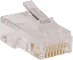 Tripp-Lite - Plugs - RJ45 Connector, Black, Use with Bulk Cat5/6 Cabling - Benchmark Tooling
