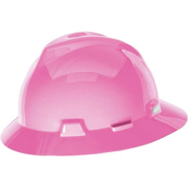 MSA - ANSI Type I Class E 4-Point Ratchet Full Brim Hard Hat - Benchmark Tooling