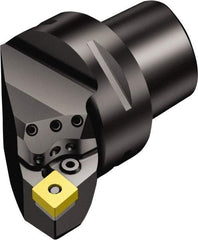 Sandvik Coromant - Left Hand Cut, Size C4, CNMG 120408 Insert Compatiblity, Internal Modular Turning & Profiling Cutting Unit Head - 27mm Ctr to Cutting Edge, 50mm Head Length, Through Coolant, Series T-Max P - Benchmark Tooling