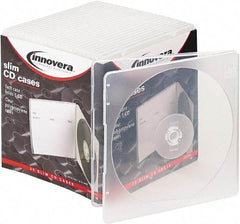 innovera - 1 Compartment, 5 Inch Wide x 3/16 Inch Deep x 5-5/8 Inch High, CD Case - Polypropylene, Clear - Benchmark Tooling