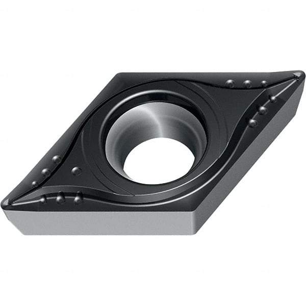 Walter - DCMT21.52 MP4 Grade WPP10S Carbide Turning Insert - 55° Diamond, 1/4" Inscr Circle, 3/32" Thick, 1/32" Corner Radius - Benchmark Tooling
