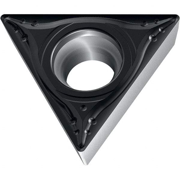 Walter - TCMT32.52 MP4 Grade WPP20S Carbide Turning Insert - 60° Triangle, 3/8" Inscr Circle, 5/32" Thick, 1/32" Corner Radius - Benchmark Tooling