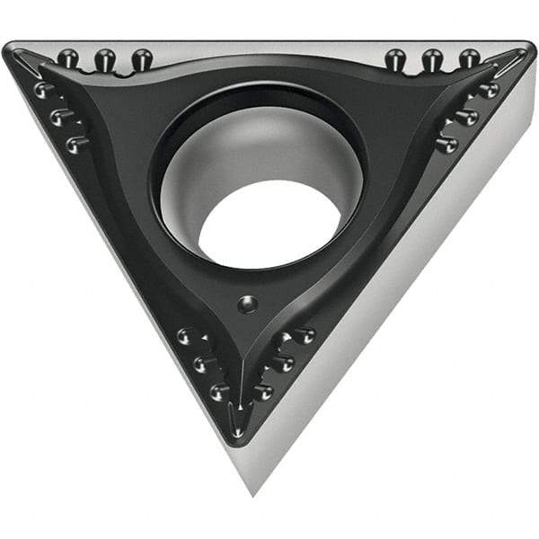 Walter - TCGT21.51 MP4 Grade WPP20S Carbide Turning Insert - 60° Triangle, 1/4" Inscr Circle, 3/32" Thick, 1/64" Corner Radius - Benchmark Tooling