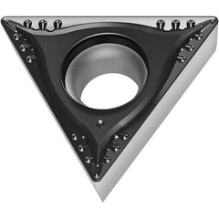 Walter - TCGT21.51 MP4 Grade WPP20S Carbide Turning Insert - 60° Triangle, 1/4" Inscr Circle, 3/32" Thick, 1/64" Corner Radius - Benchmark Tooling