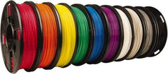 MakerBot - PLA Filament Small Spool - Black, Blue, Cool Gray, Green, Orange, Purple, Red, Warm Gray, White, Yellow, Use with Replicator Mini, Replicator (5th Generation), Replicator Z18, Replicator 2 - Benchmark Tooling