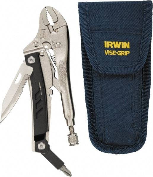 Irwin - 5-1/2" OAL Curved Jaw Locking Pliers - 1-1/4" Jaw Opening - Benchmark Tooling