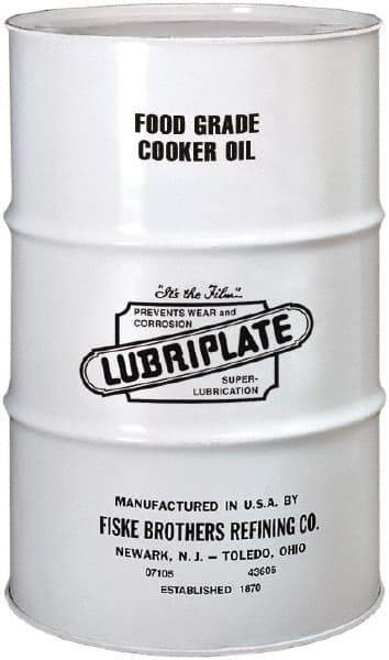 Lubriplate - 55 Gal Drum Mineral Cooker/Sterilizer Oil - SAE 40, ISO 150, 157.27 cSt at 40°C & 15.53 cSt at 100°C, Food Grade - Benchmark Tooling