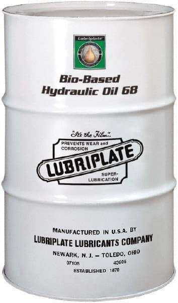 Lubriplate - 55 Gal Drum Botanical Hydraulic Oil - SAE 20, ISO 68, 64.1 cSt at 40°C & 12.5 cSt at 100°C - Benchmark Tooling