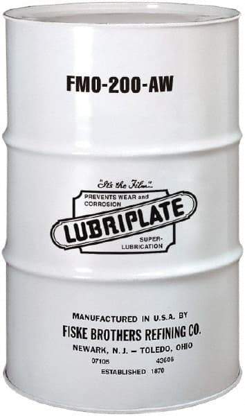 Lubriplate - 55 Gal Drum, Mineral Multipurpose Oil - SAE 10, ISO 46, 46.92 cSt at 40°C, 6.92 cSt at 100°C, Food Grade - Benchmark Tooling