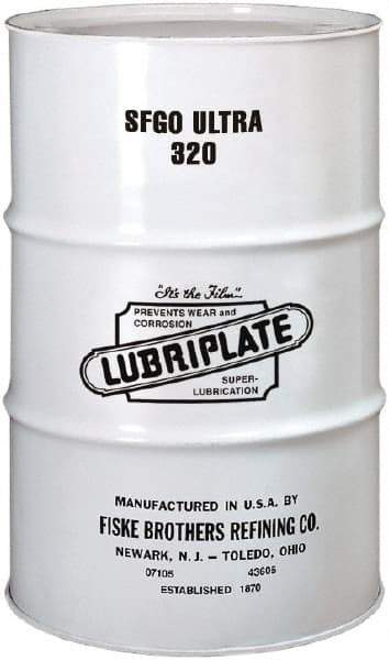 Lubriplate - 55 Gal Drum, Synthetic Gear Oil - 10°F to 420°F, 1557 SUS Viscosity at 100°F, 161 SUS Viscosity at 210°F, ISO 320 - Benchmark Tooling