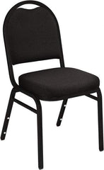 NPS - Fabric Black Stacking Chair - Black Frame, 18" Wide x 20" Deep x 34" High - Benchmark Tooling