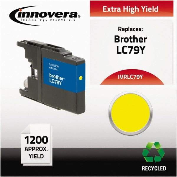 innovera - Yellow Inkjet Printer Cartridge - Use with Brother MFC-J6510DW, MFC-J6710DW, MFC-J6910DW, MFC-J825DW, MFC-J835DW - Benchmark Tooling