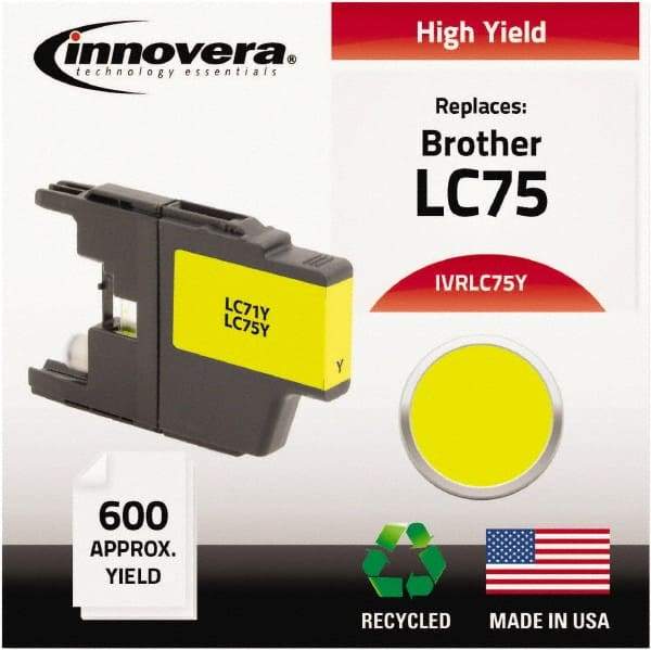 innovera - Yellow Inkjet Printer Cartridge - Use with Brother MFC-J6510DW, MFC-J6710DW, MFC-J6910DW, MFC-J825DW, MFC-J835DW - Benchmark Tooling