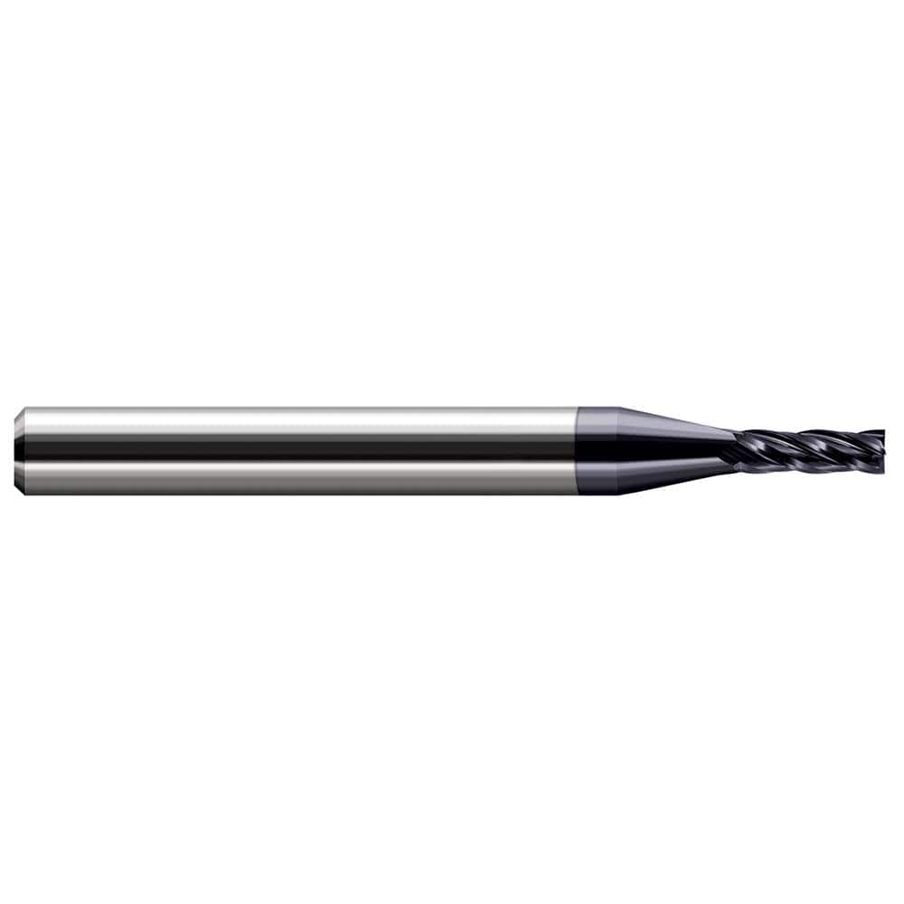Harvey Tool - 0.023", 0.069" LOC, 1/8" Shank Diam, 1-1/2" OAL, 4 Flute Solid Carbide Square End Mill - Exact Industrial Supply
