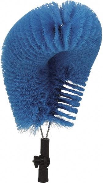 Vikan - Polyester Clean In Place Brush - 4-13/32" Bristle Length, 20" Long Head, Blue - Benchmark Tooling