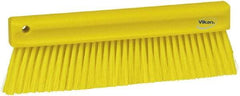 Vikan - Polyester Counter Brush - 2" Bristle Length, 11" Long x 1-1/4" Wide Head, Yellow - Benchmark Tooling